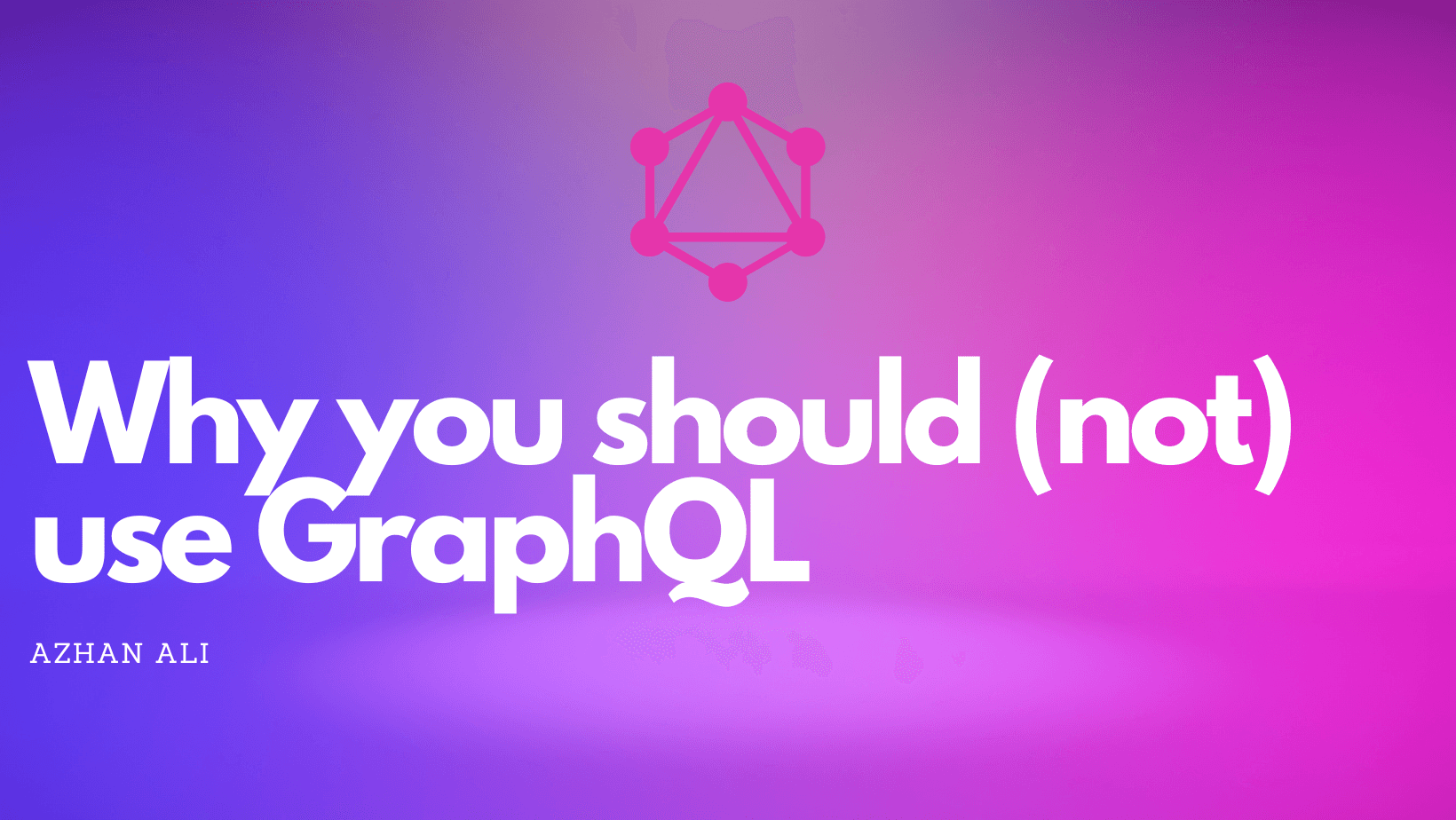 Why you should (not) use GraphQL ?